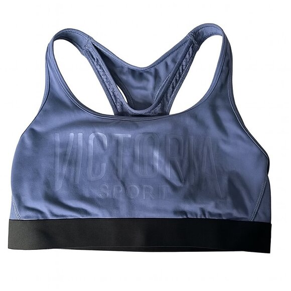 The Player By Victoria's Secret‎ Racerback Sports Bra Size M Spell Out Logo - Picture 1 of 9